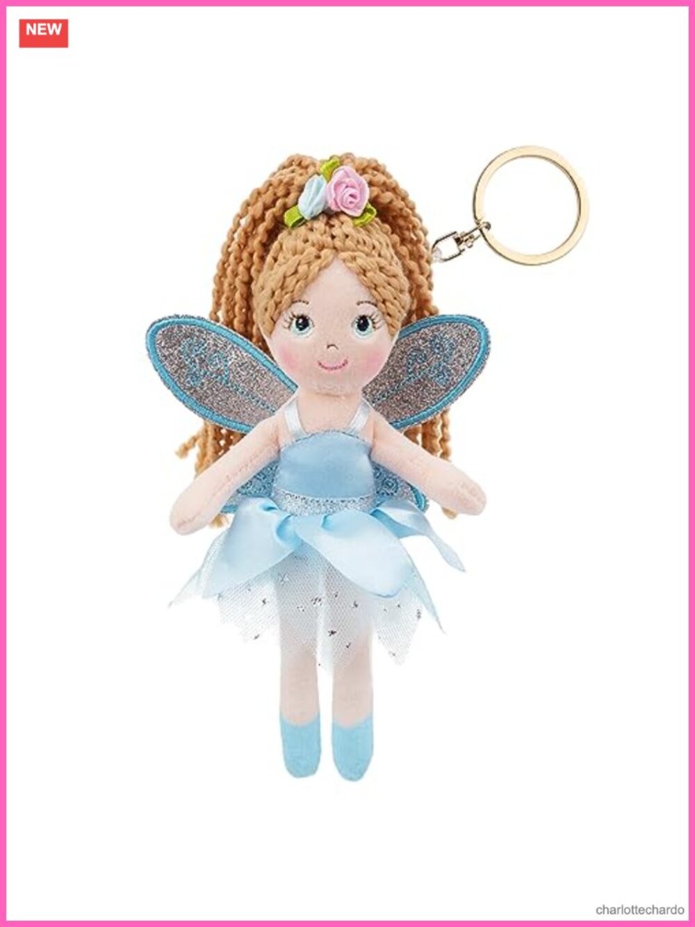 Plush Fairy Charm Keychain Backpack Clip 7 Inch Ages 3+